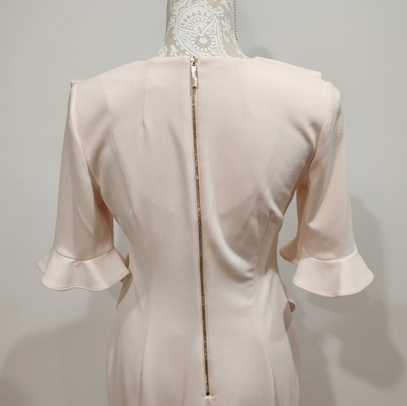 Light Peach Calvin Klein Dress Size 6 - Picture 8 of 8